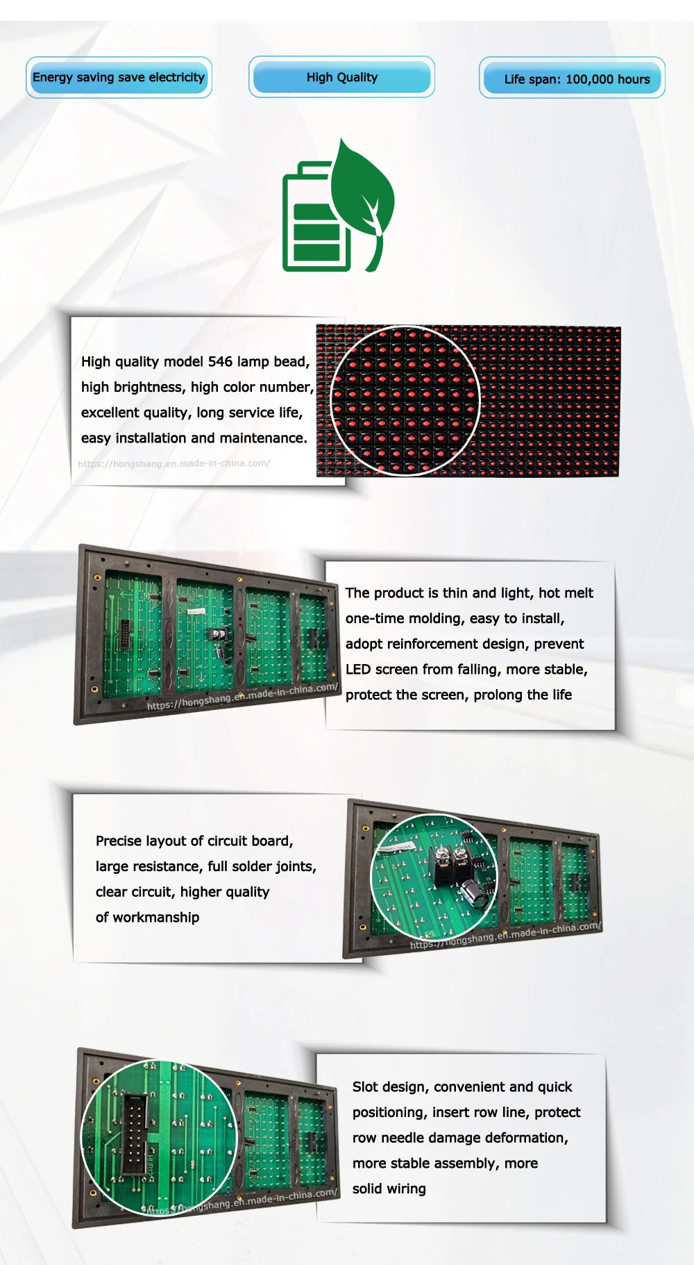 Mass Production of Wall-Mounted LED Electronic Display Panel, Advertising Screen Identification Accessories