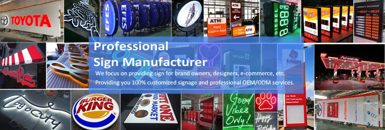 Outdoor & Indoor Product Signage LED 3D Signage Kiosks